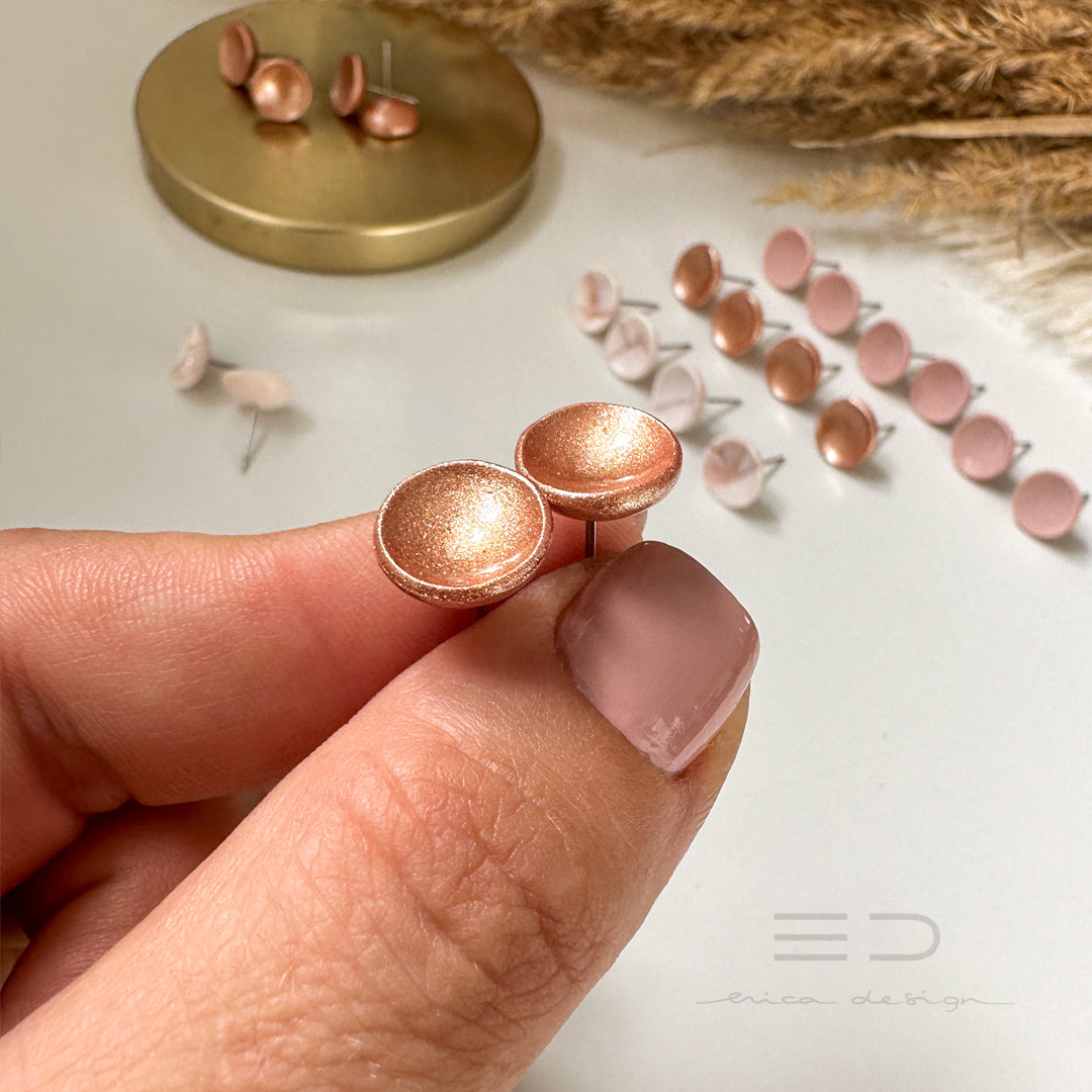 noName | ensemble de boucles d'oreilles en or rose