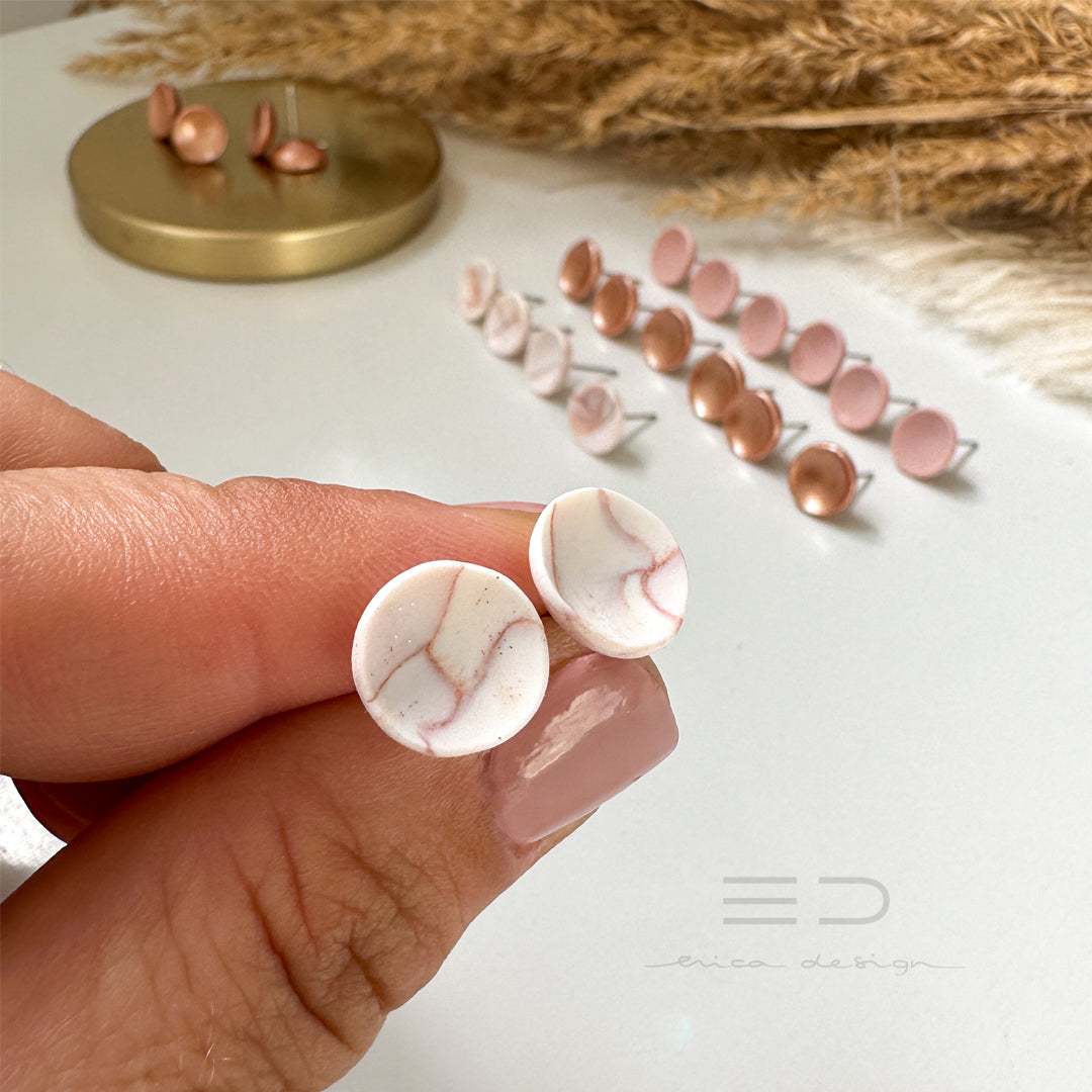 noName | ensemble de boucles d'oreilles en or rose