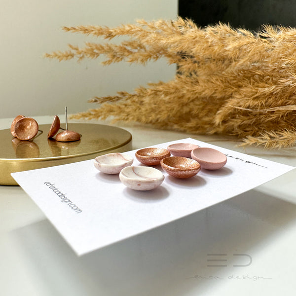 noName | rose gold earring set