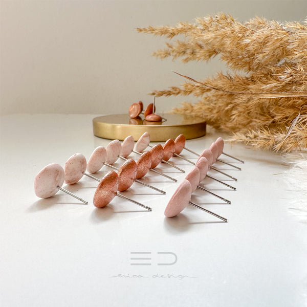 noName | set di orecchini a perno rosegold