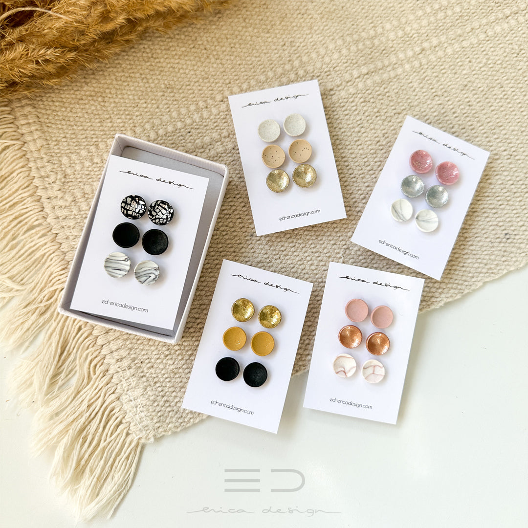 noName | ensemble de boucles d'oreilles en argent