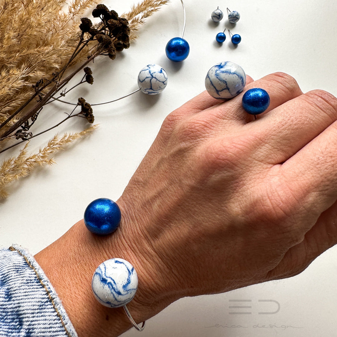 bulb | marble royal blue