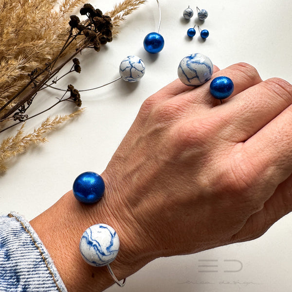 bulb | marble royal blue
