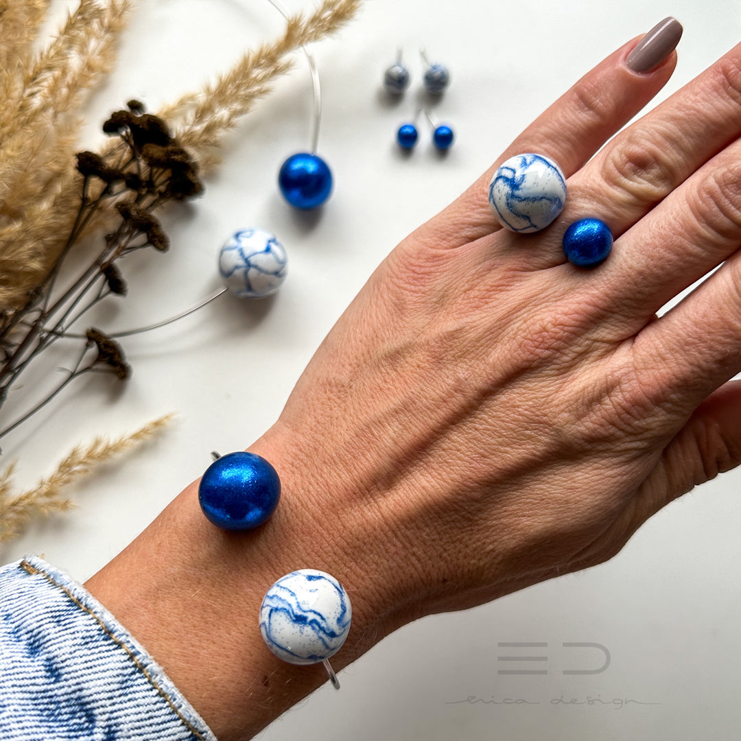 bulb | marble royal blue