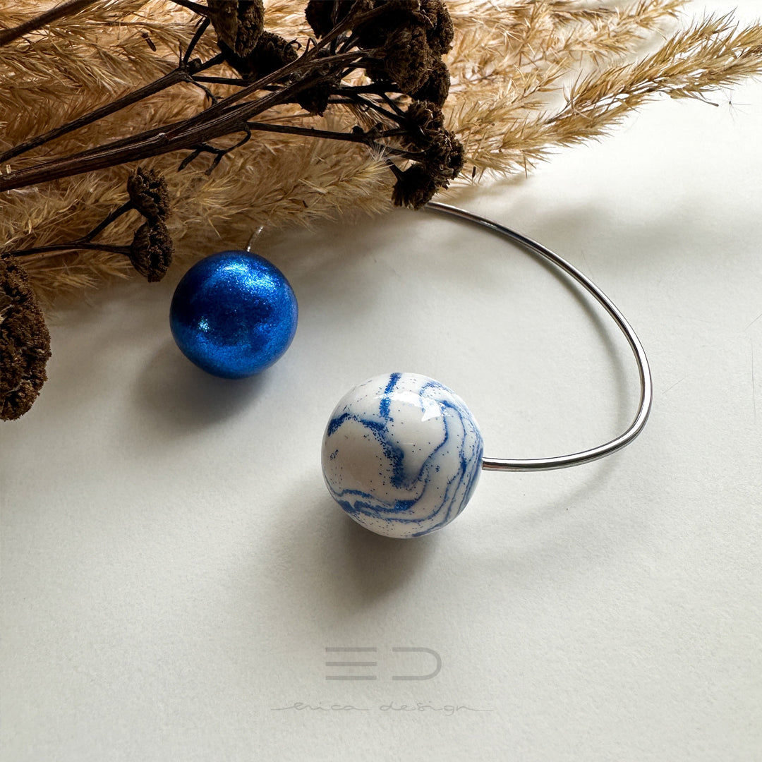 bulb | marble royal blue
