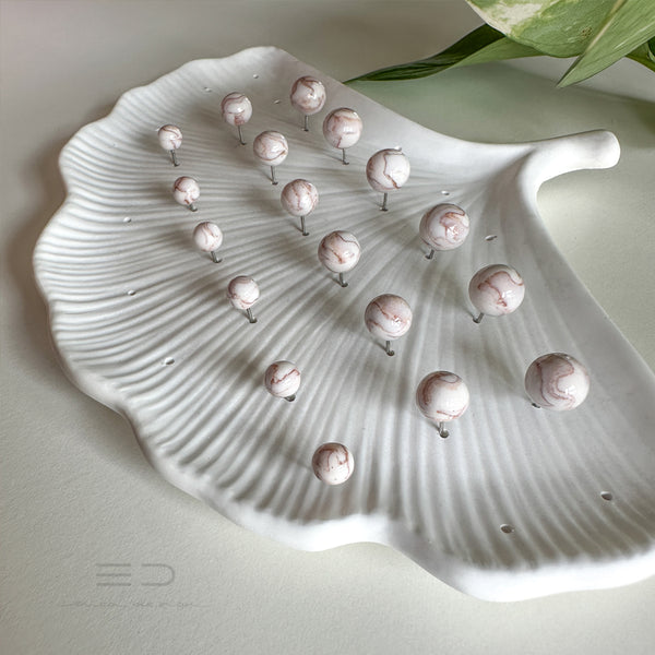 bulb marble studs | size of your choice