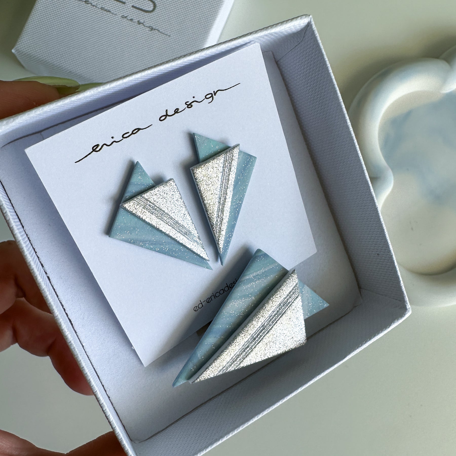 asymmetric . limited edition | blue - silver