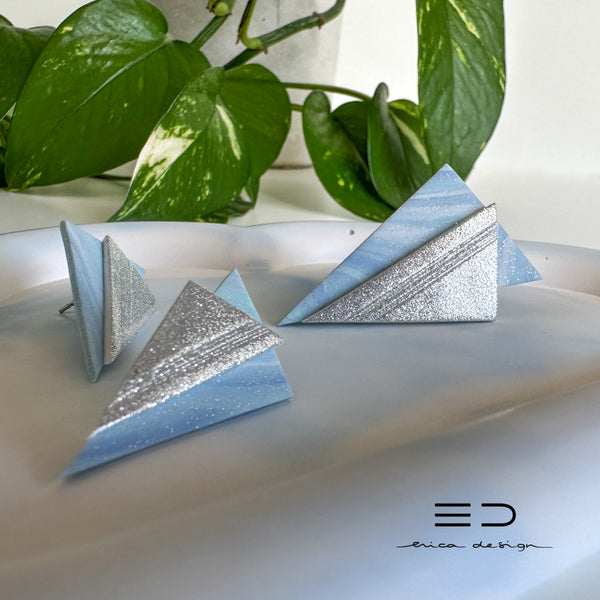 asymmetric . limited edition | blue - silver