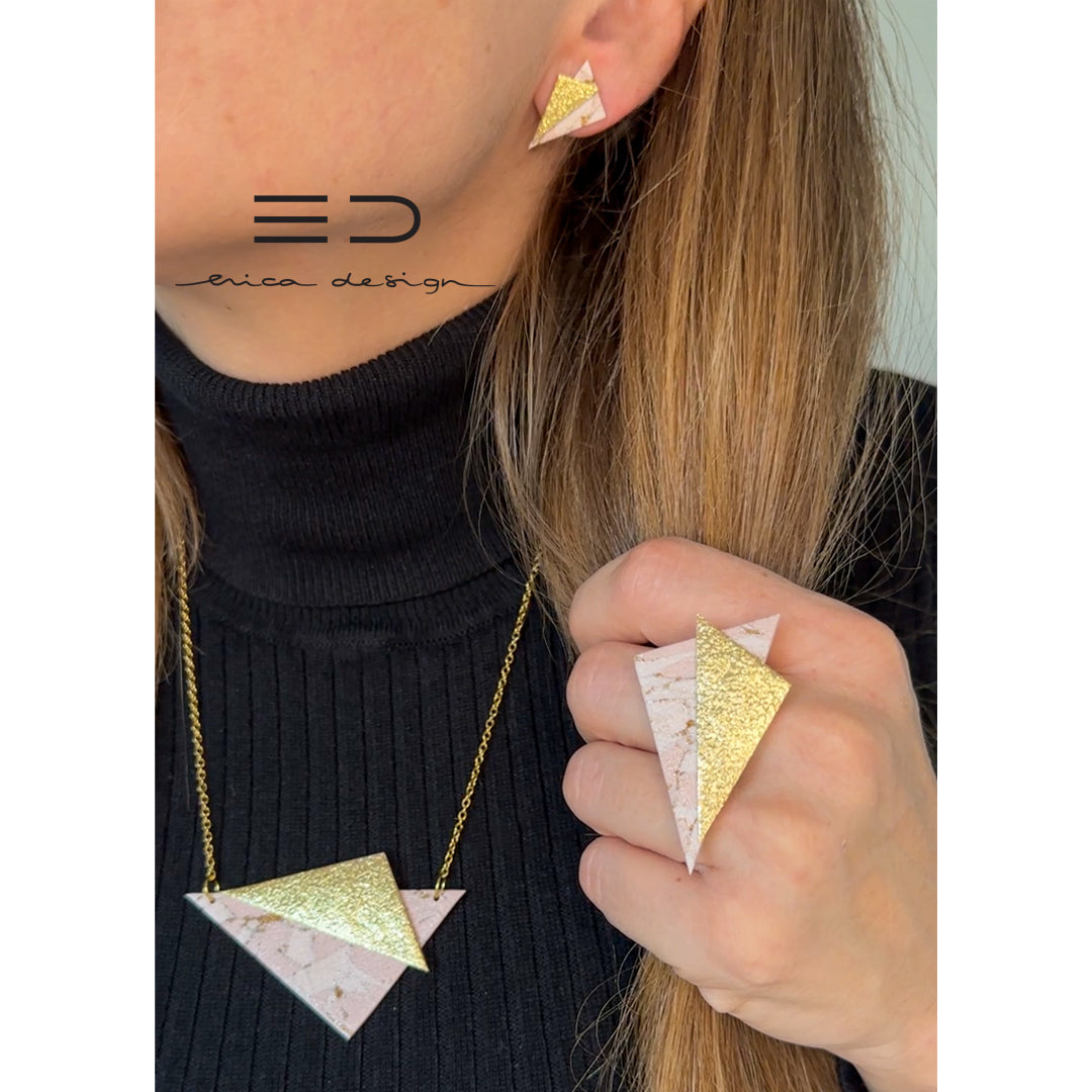 Asymmetric . LIMITED EDITION | Powdered Gold Black