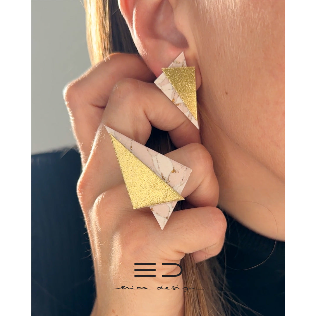 Asymmetric . LIMITED EDITION | Powdered Gold Black