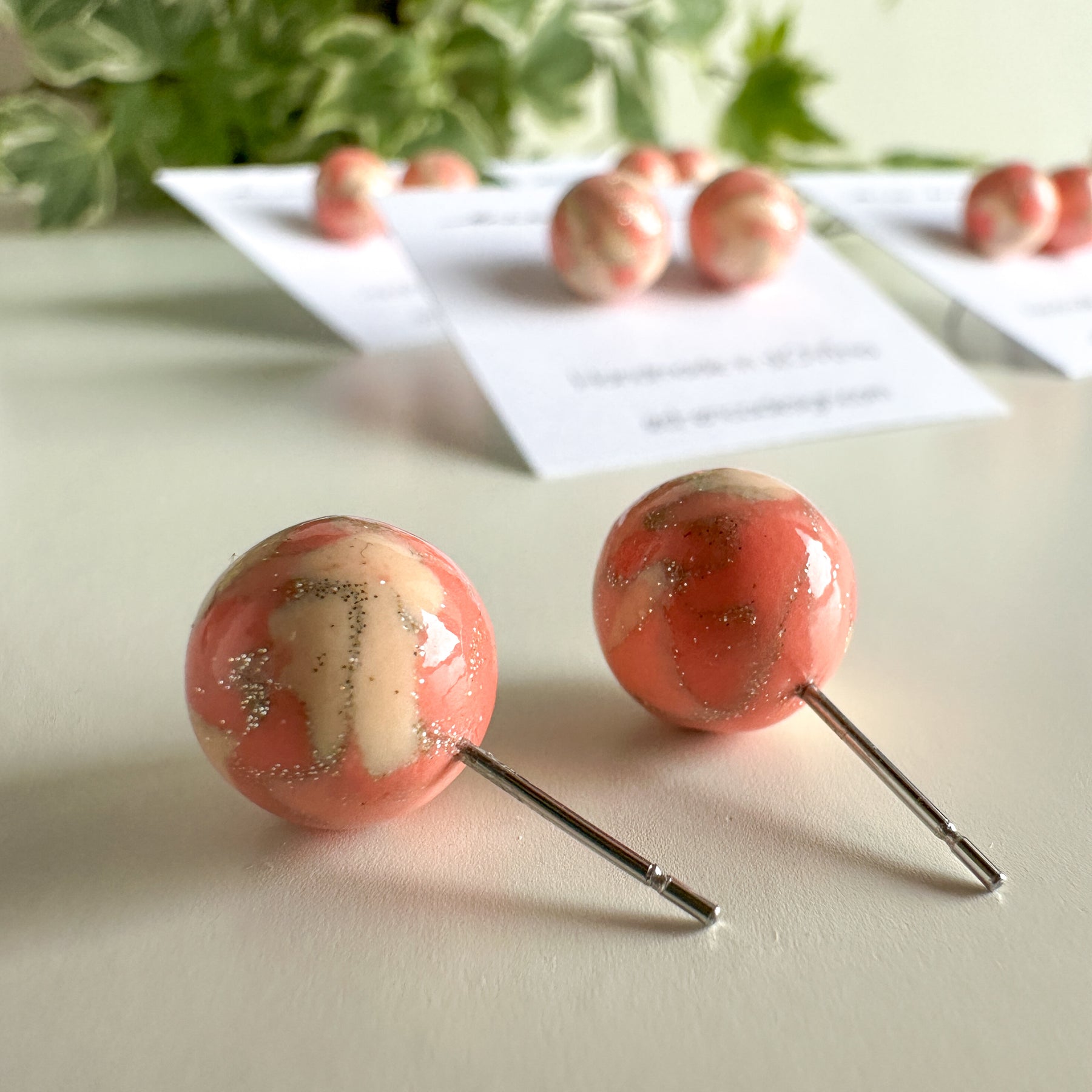 orecchini a bulbo | arancione