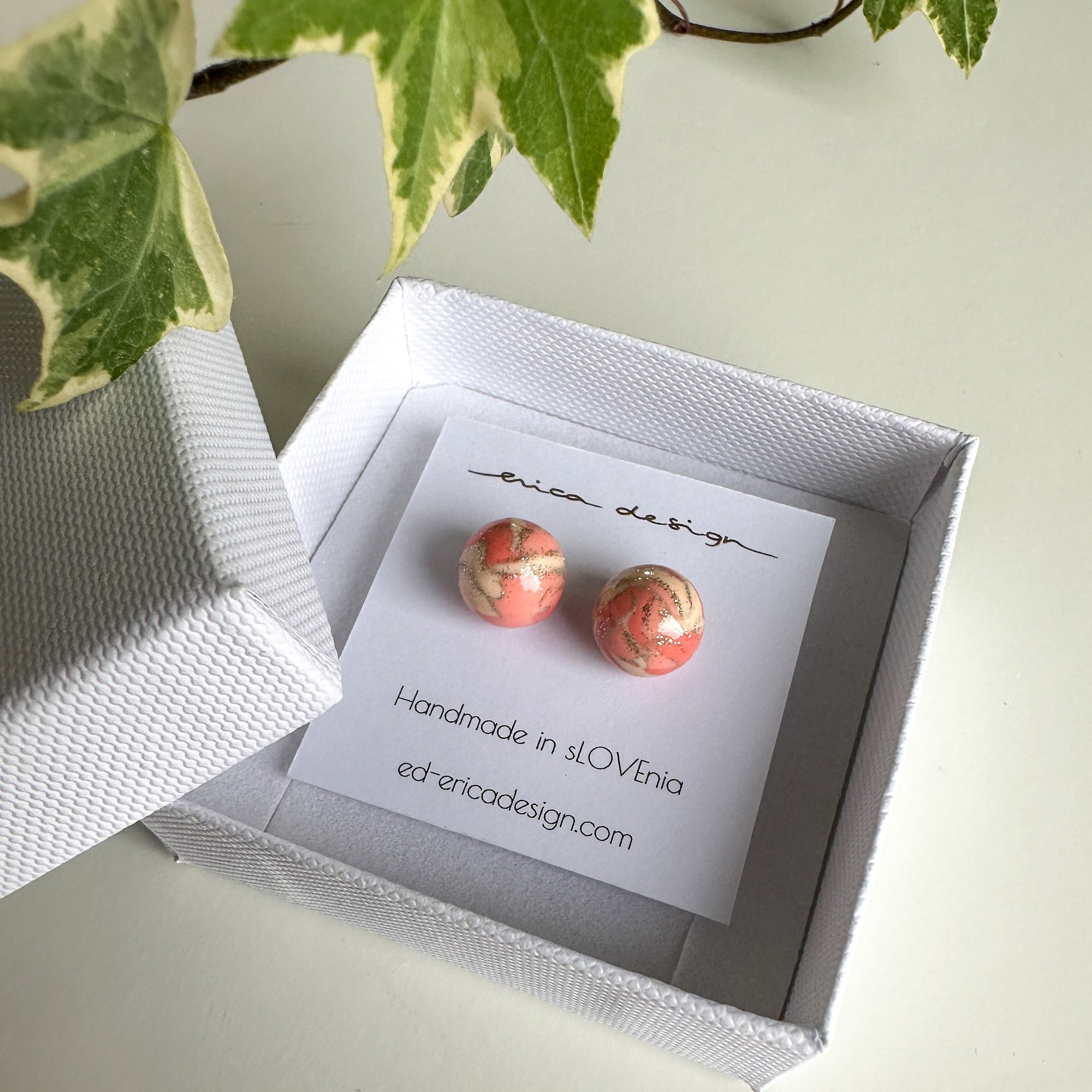 bulb studs | orange