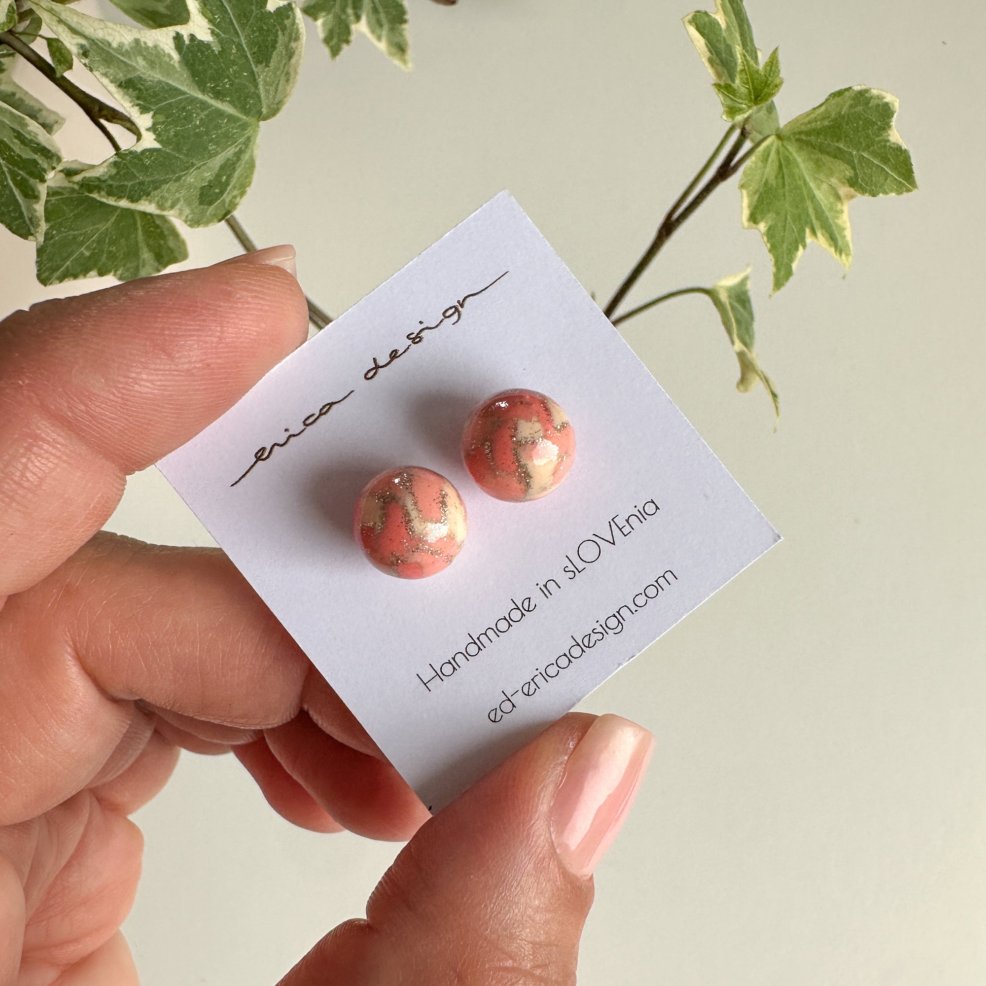 bulb studs | orange