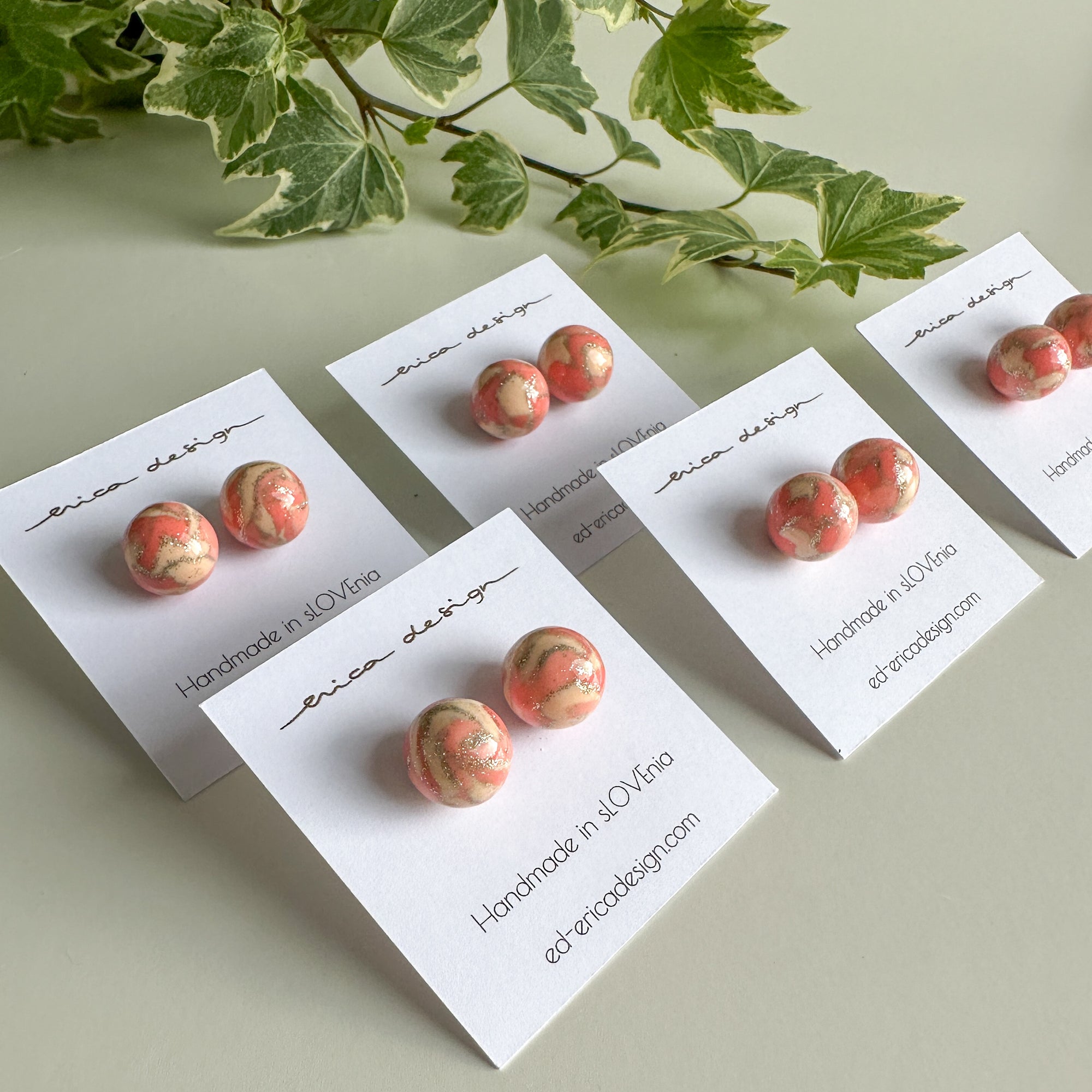 bulb studs | orange