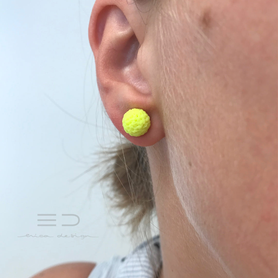 bulb marble studs | color of cognac