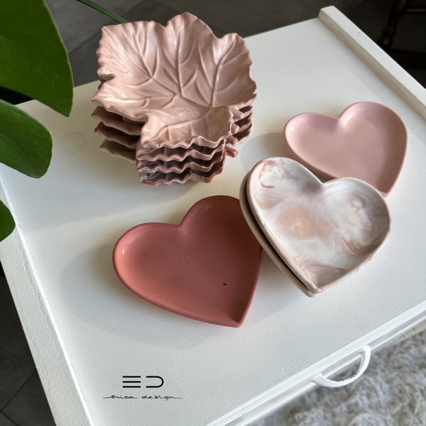 gift set | HEART | earrings + tray