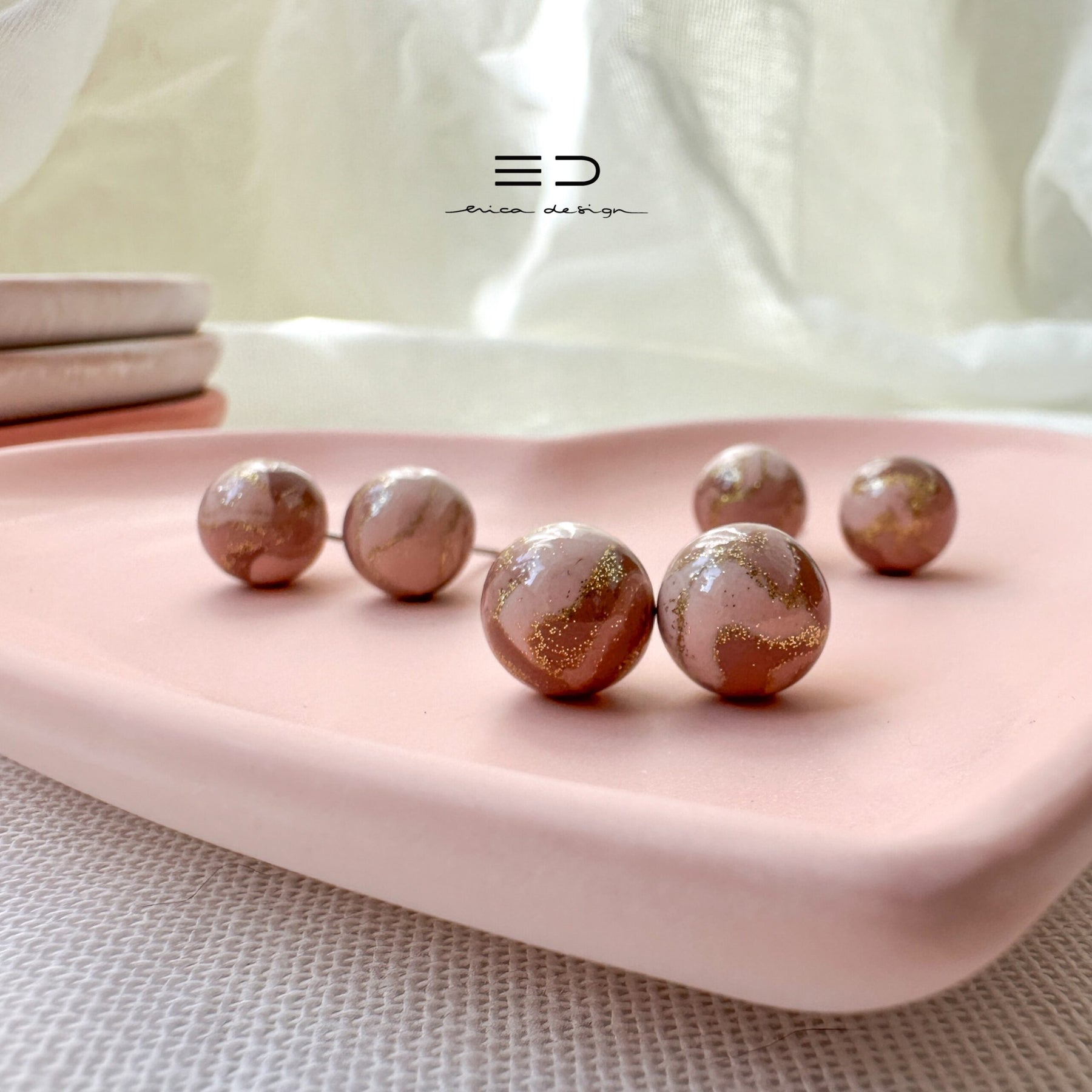 gift set | HEART | earrings + tray