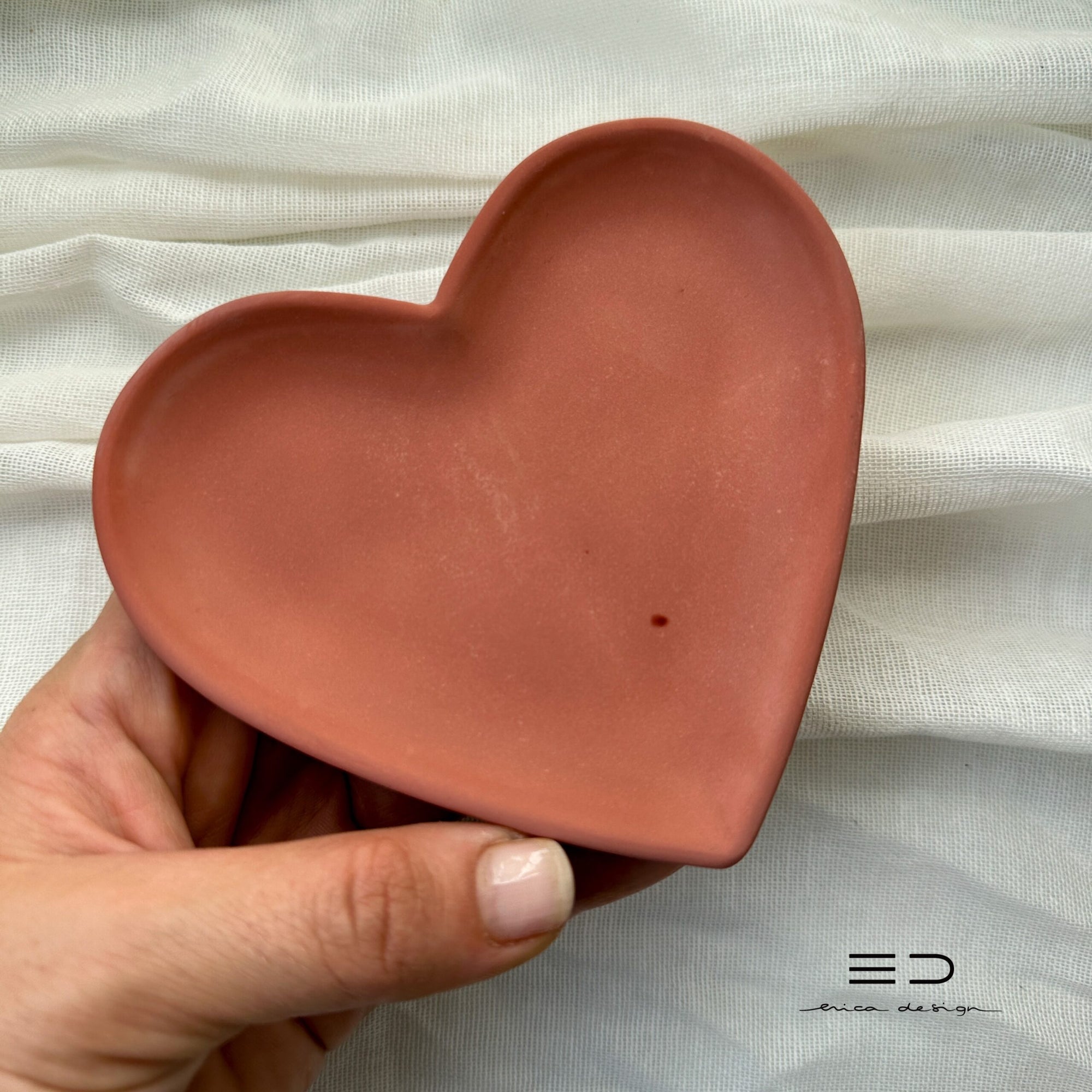 set de regalo | CORAZÓN | pendientes de botón + bandeja