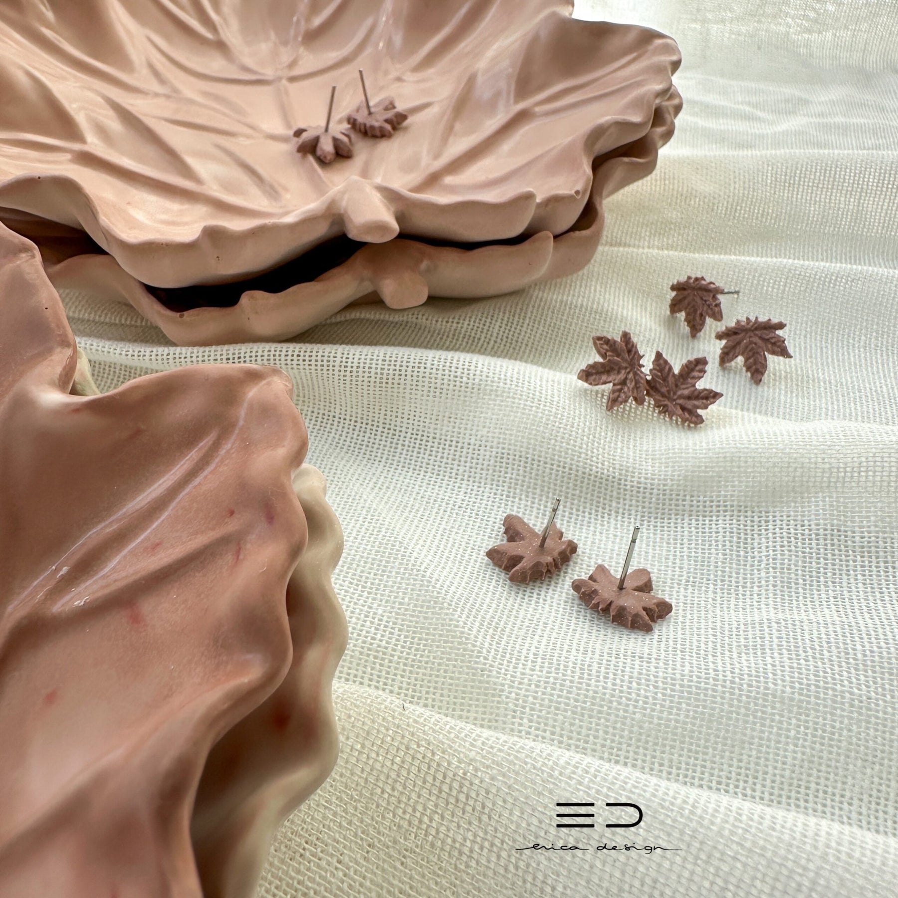 set regalo | MAPLE | orecchini + ciotola decorativa