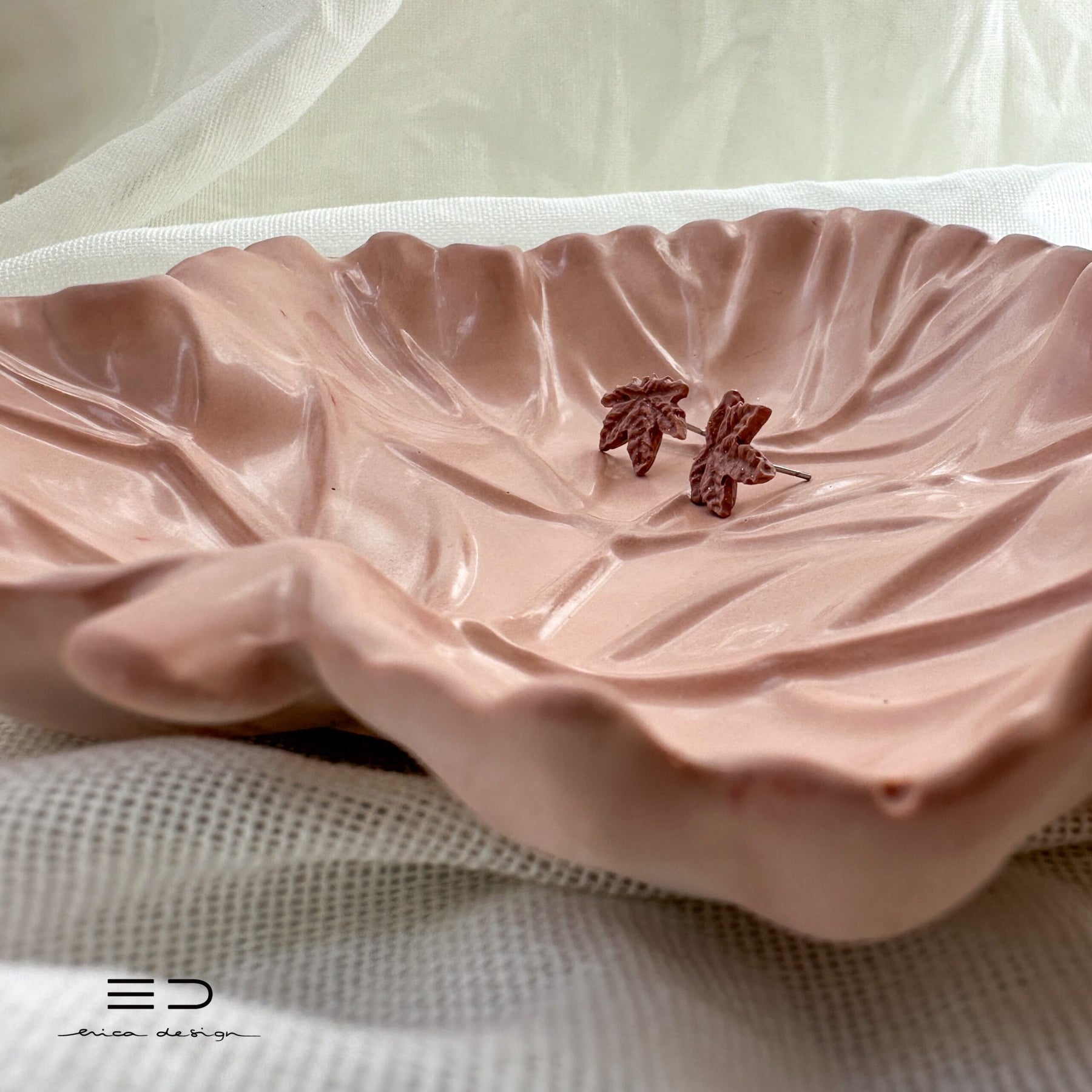 set regalo | MAPLE | orecchini + ciotola decorativa