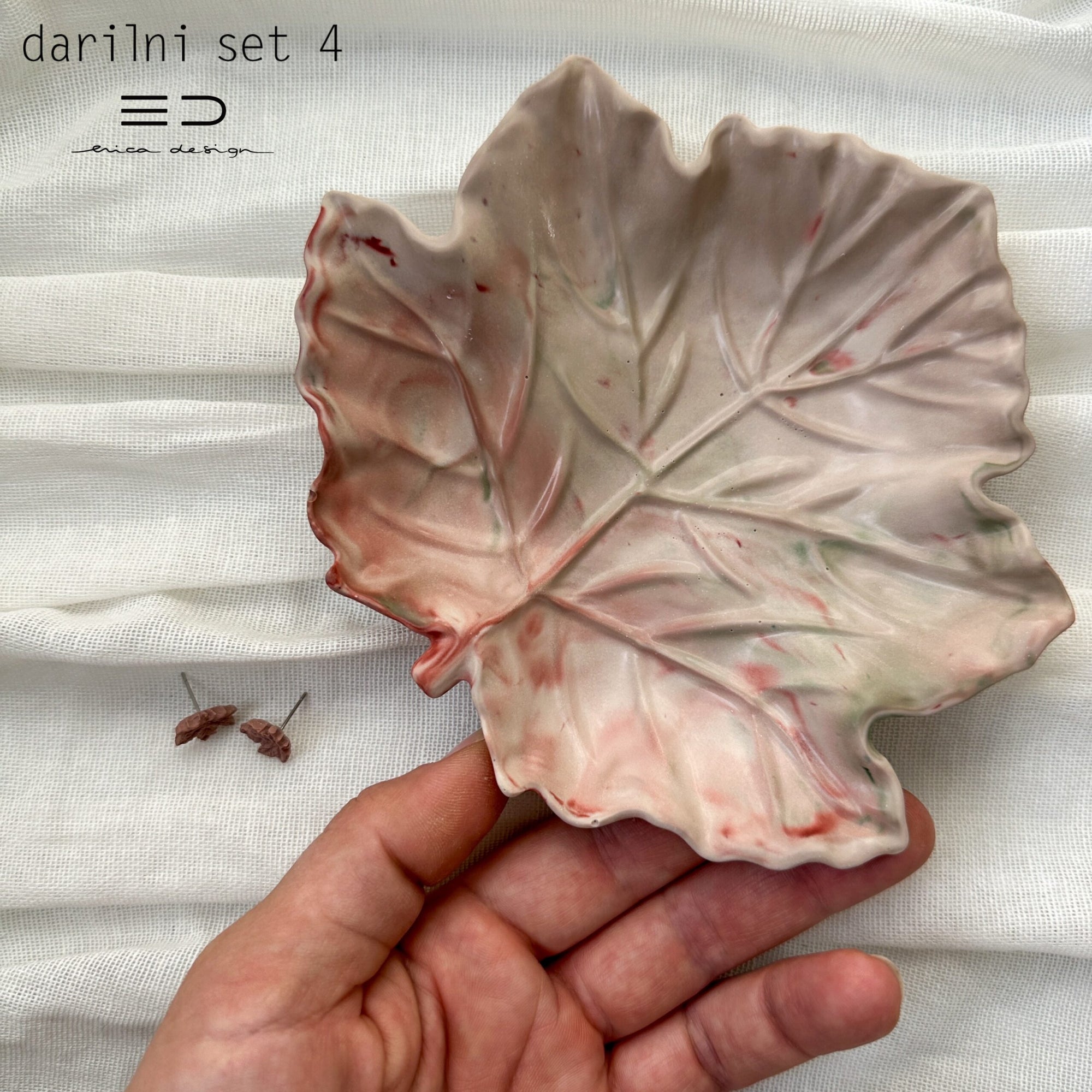 set regalo | MAPLE | orecchini + ciotola decorativa