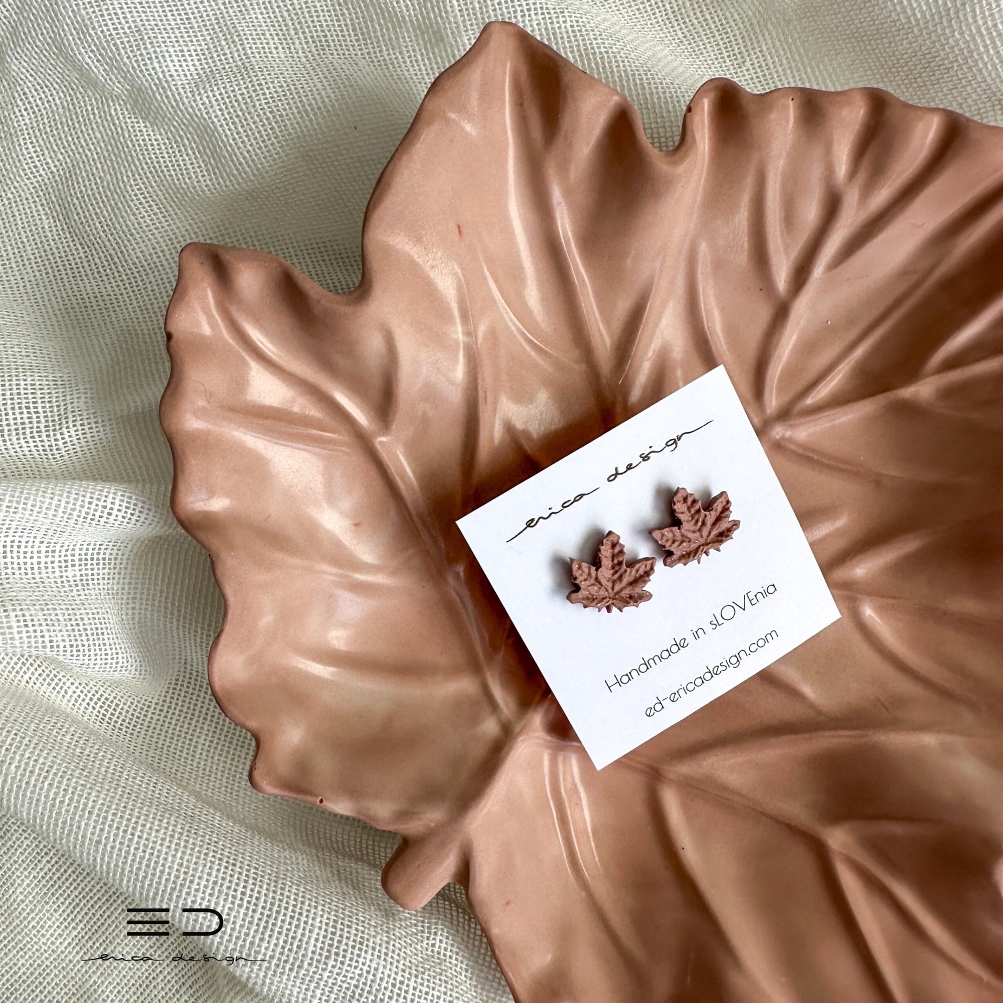 set regalo | MAPLE | orecchini + ciotola decorativa