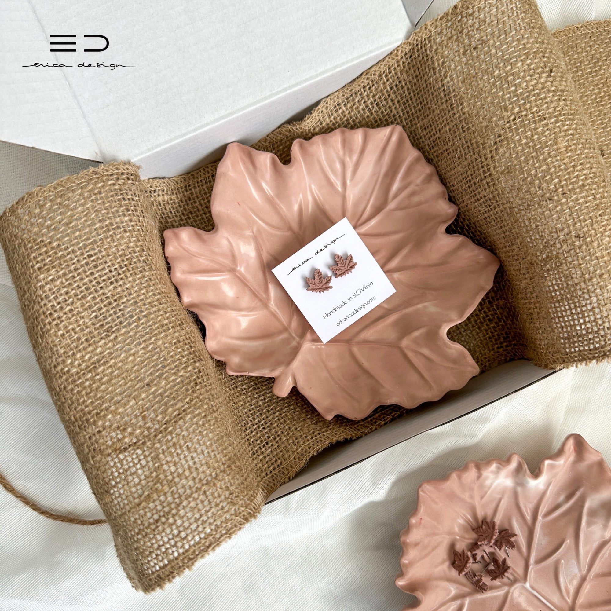 set regalo | MAPLE | orecchini + ciotola decorativa