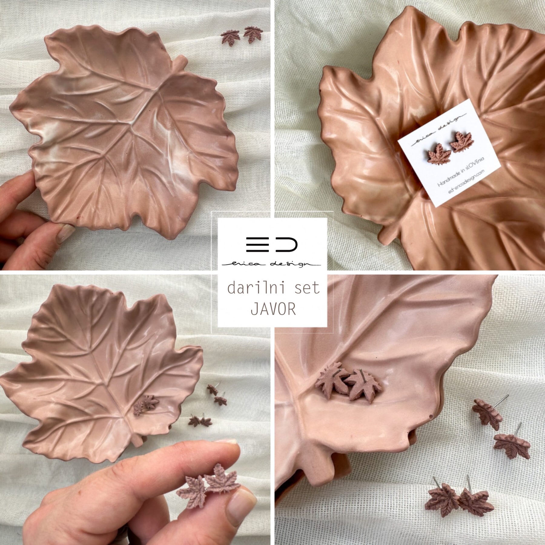 set regalo | ACERO | orecchini + ciotola decorativa