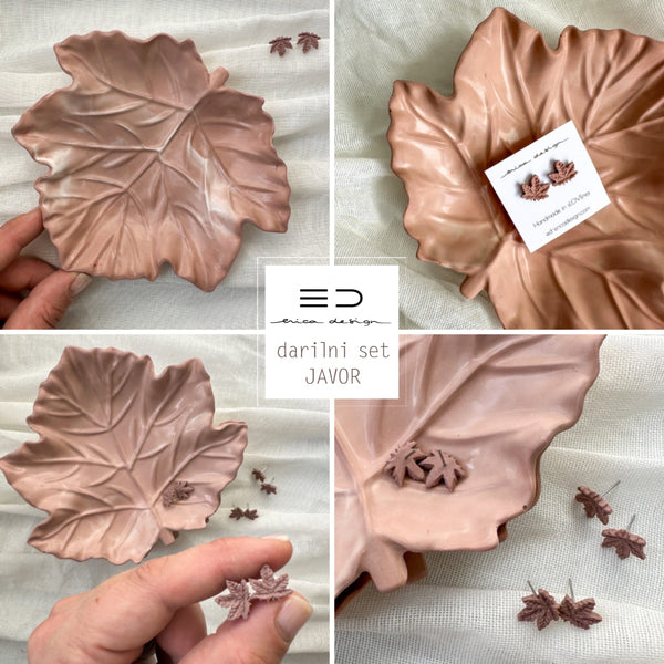 gift set | MAPLE | earrings + decorative bowl