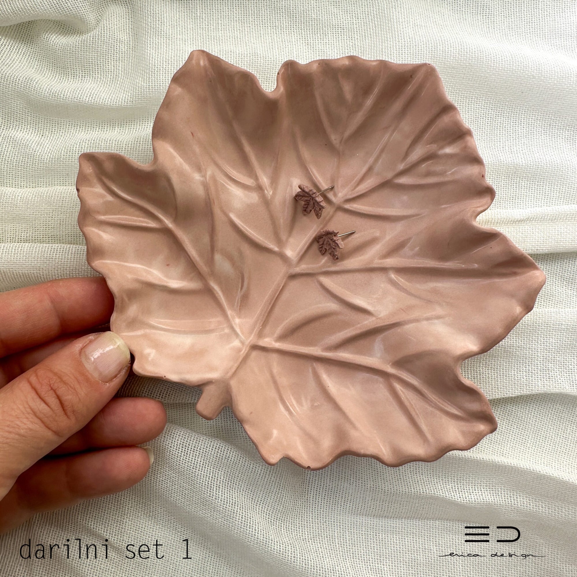 gift set | MAPLE | earrings + decorative bowl