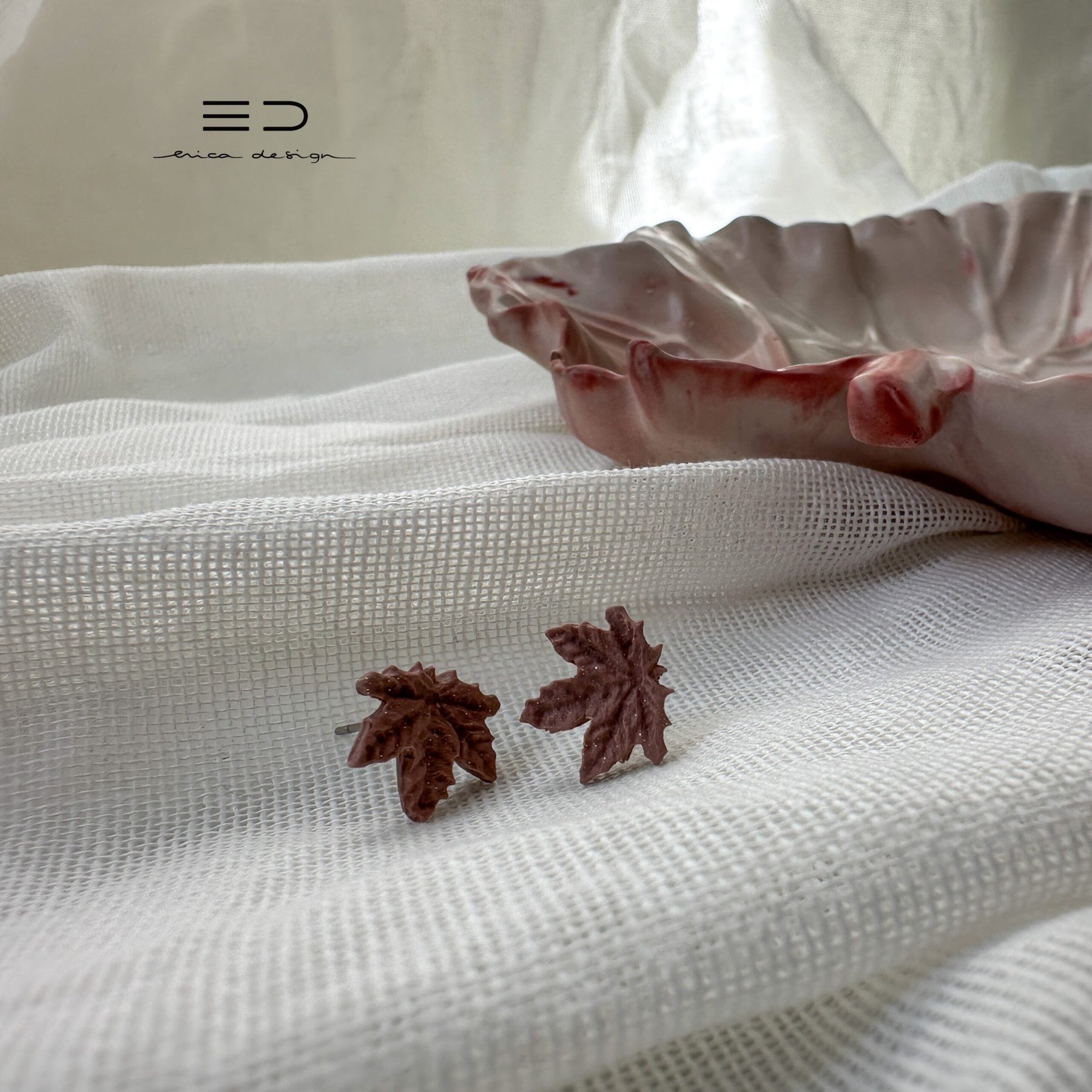 gift set | MAPLE | earrings + decorative bowl