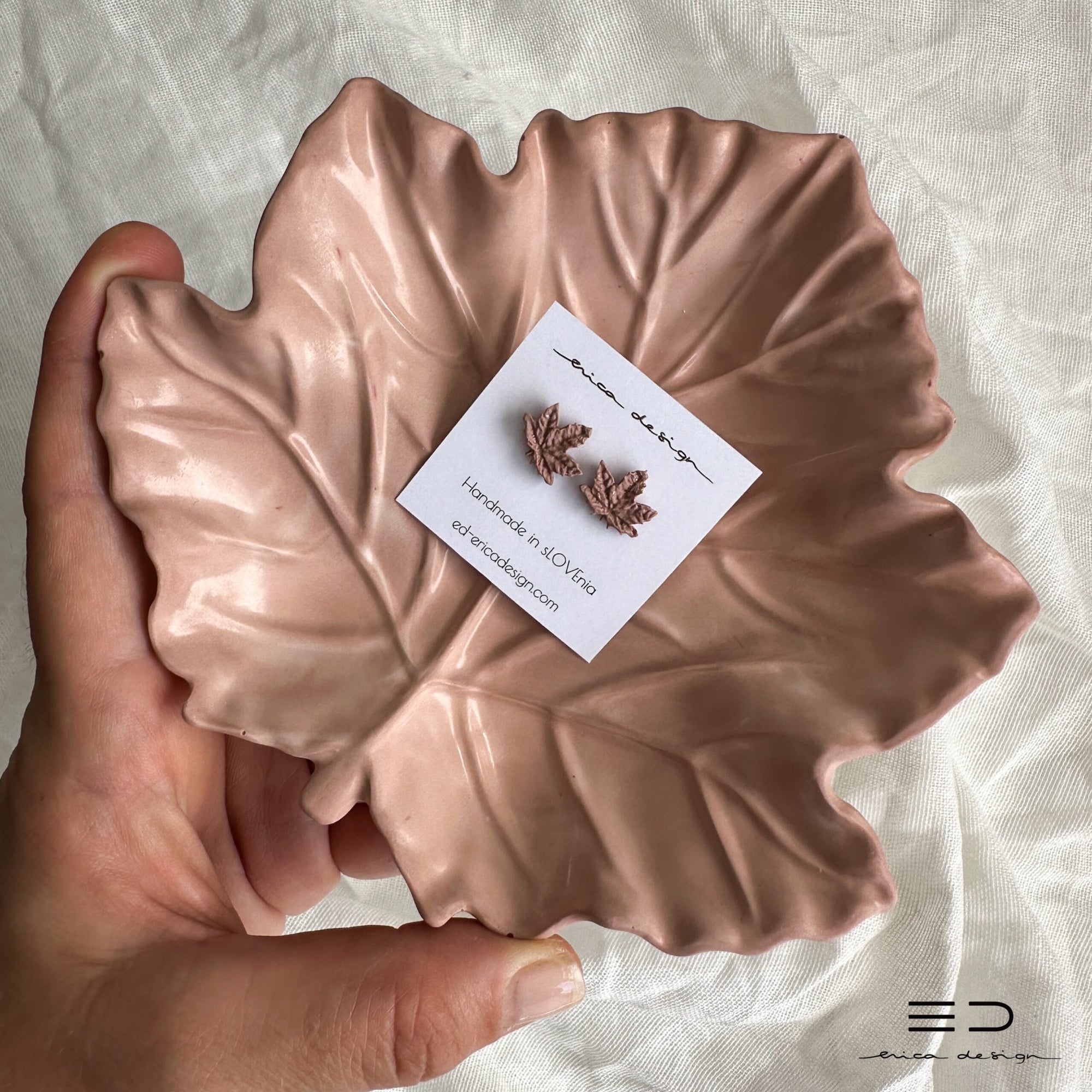 set regalo | ACERO | orecchini + ciotola decorativa