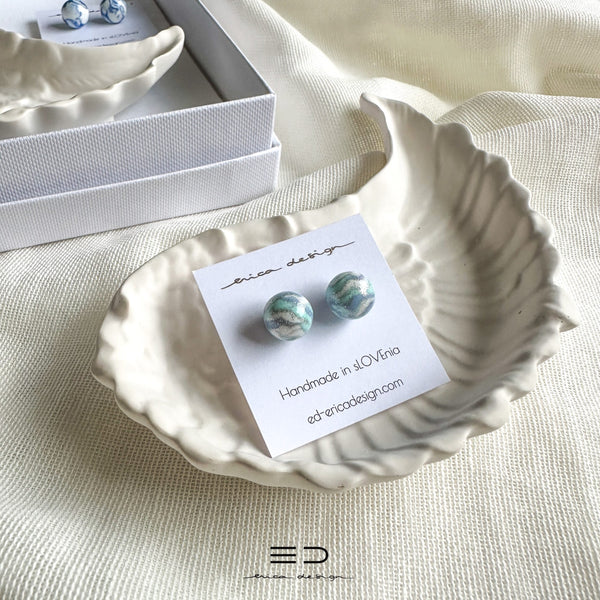 gift set | marble earrings + wing tray