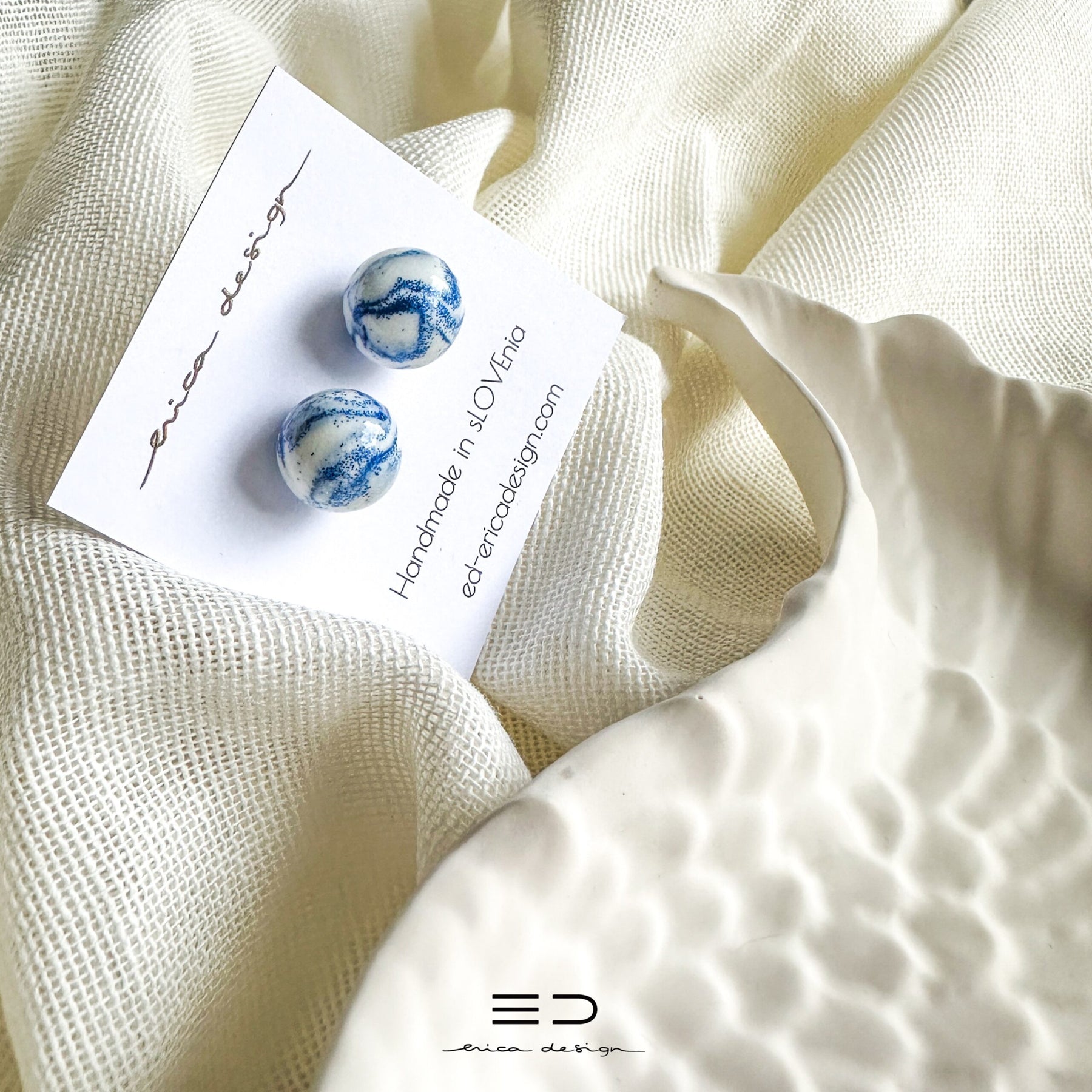 gift set | marble studs + wing tray