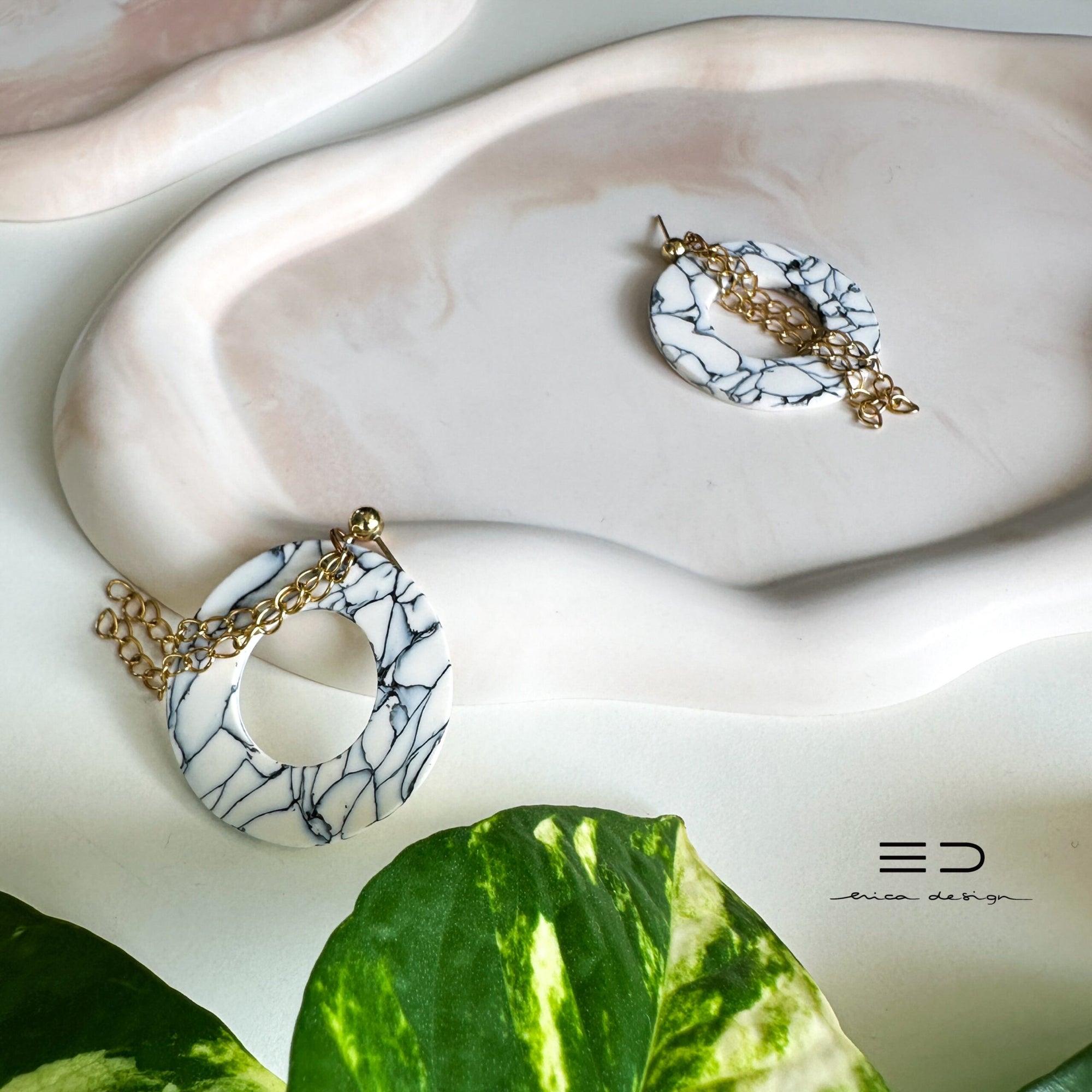 decorative tray wave | beige
