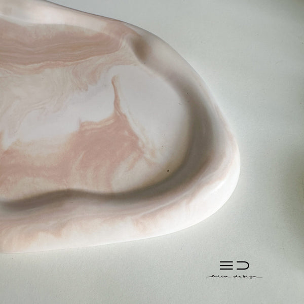 decorative tray wave | beige