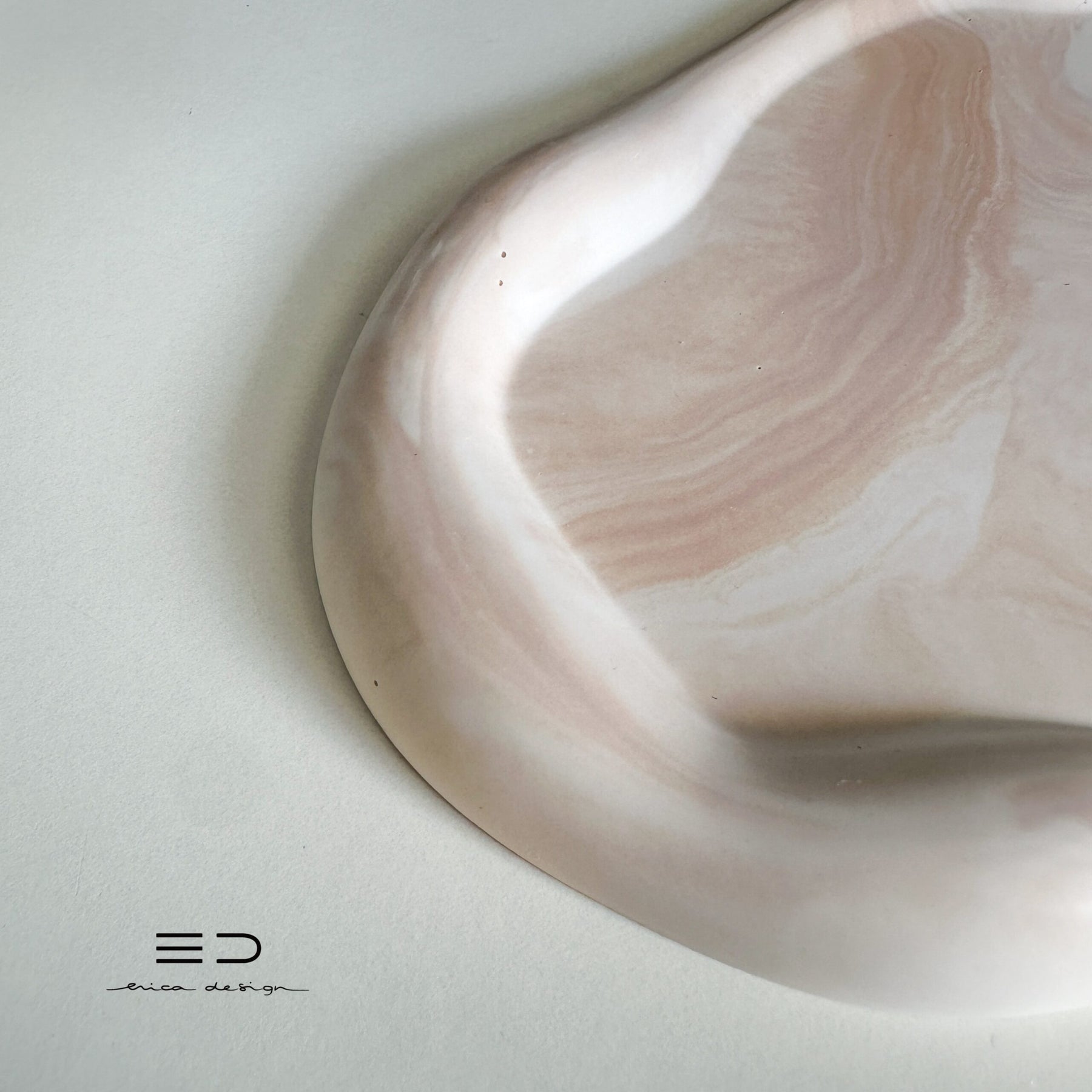 decorative tray wave | beige