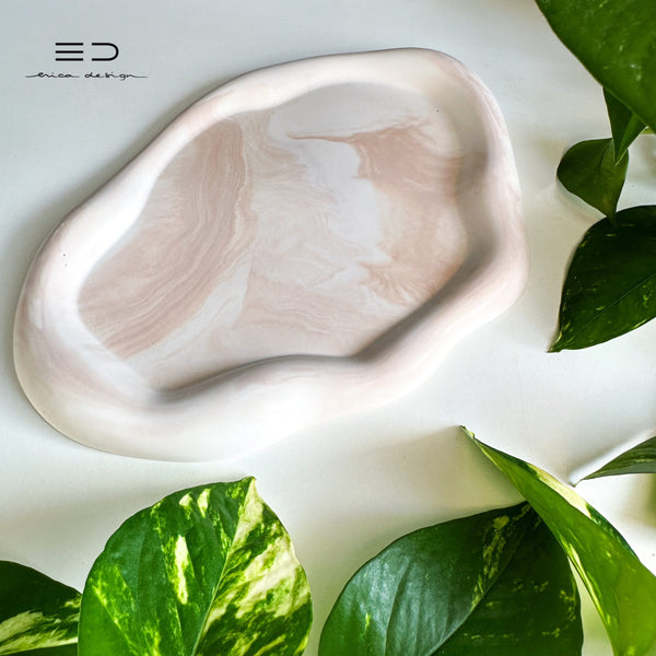 decorative tray wave | beige