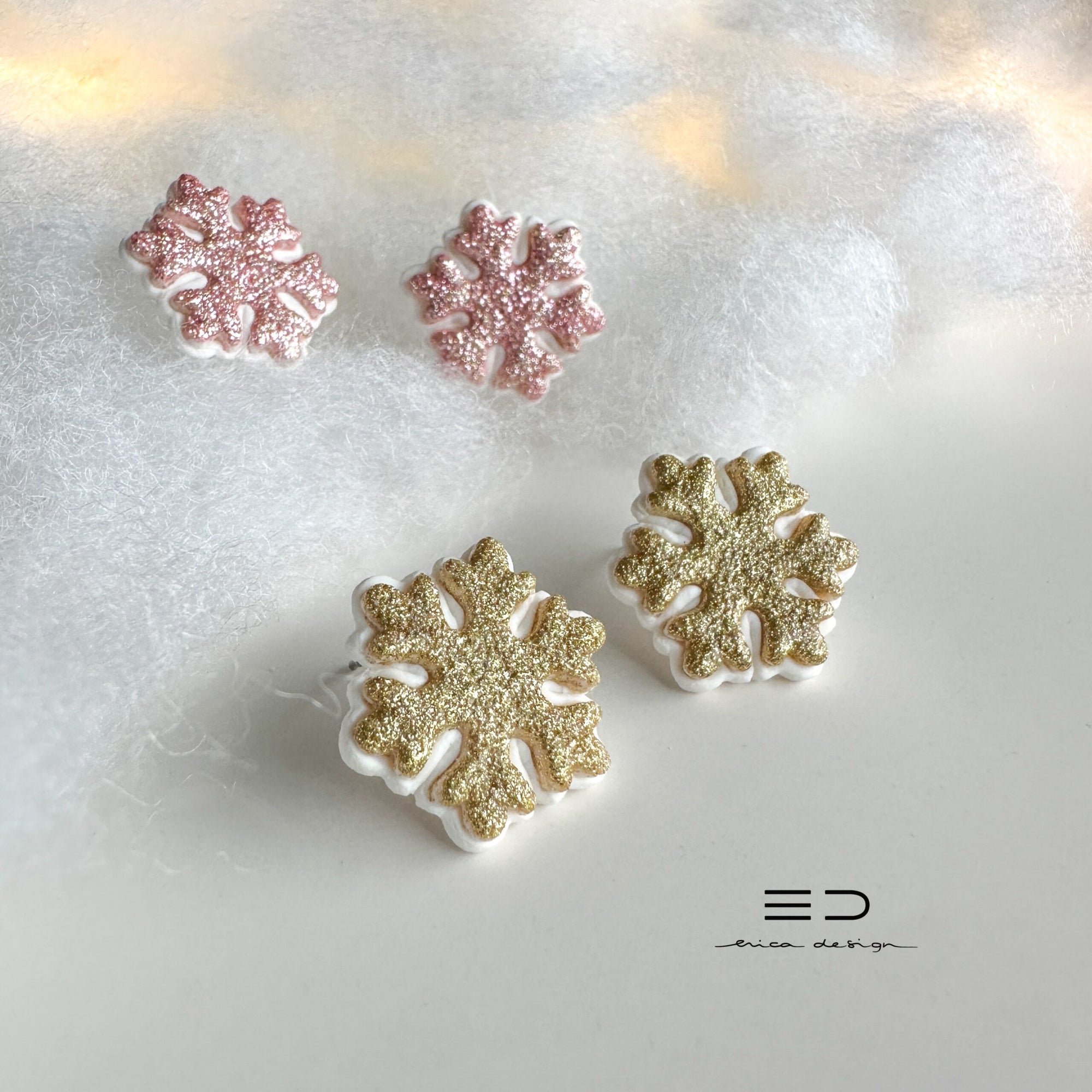 snowflake earrings