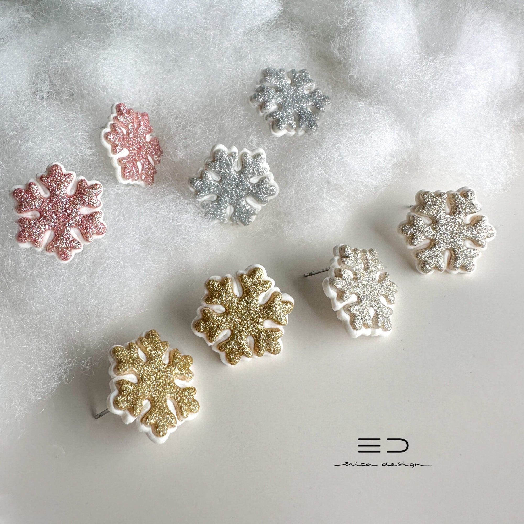snowflake earrings