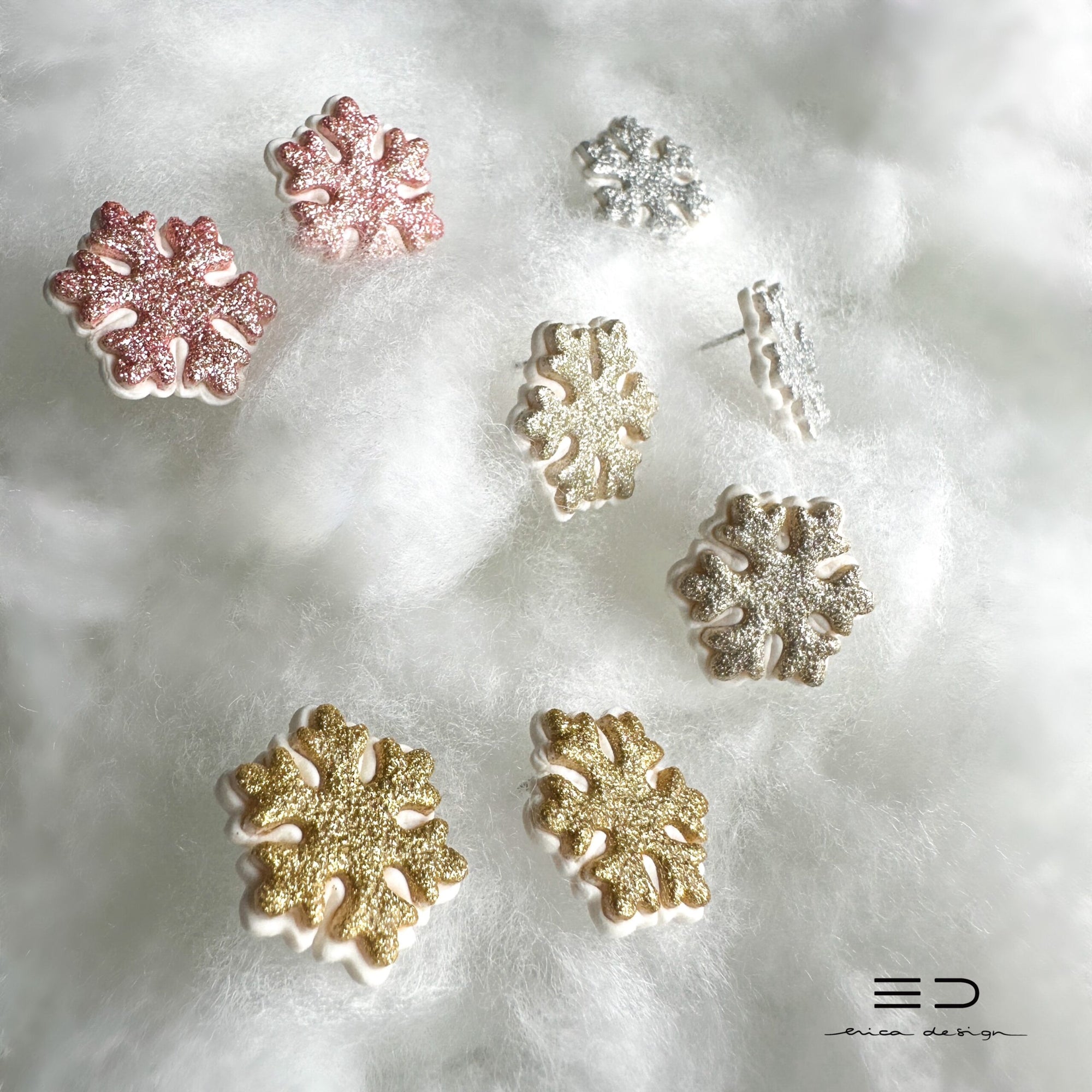 snowflake earrings