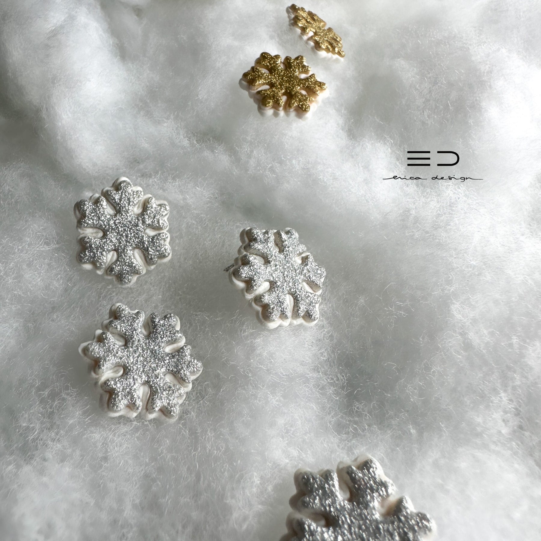 snowflake earrings