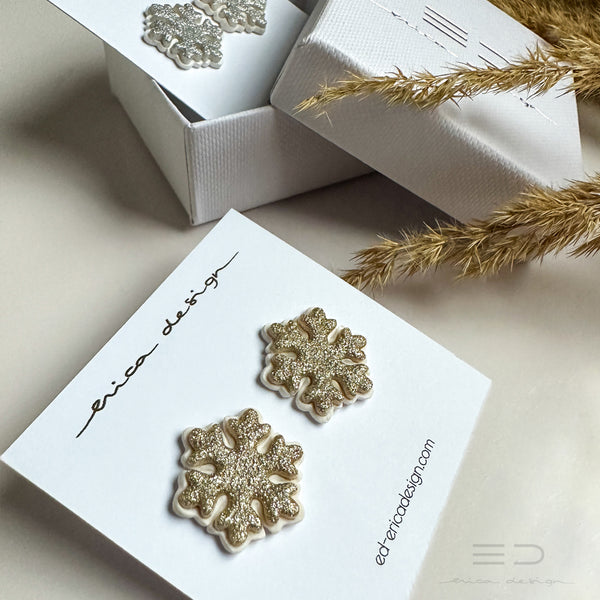 Snowflake Stud Earrings