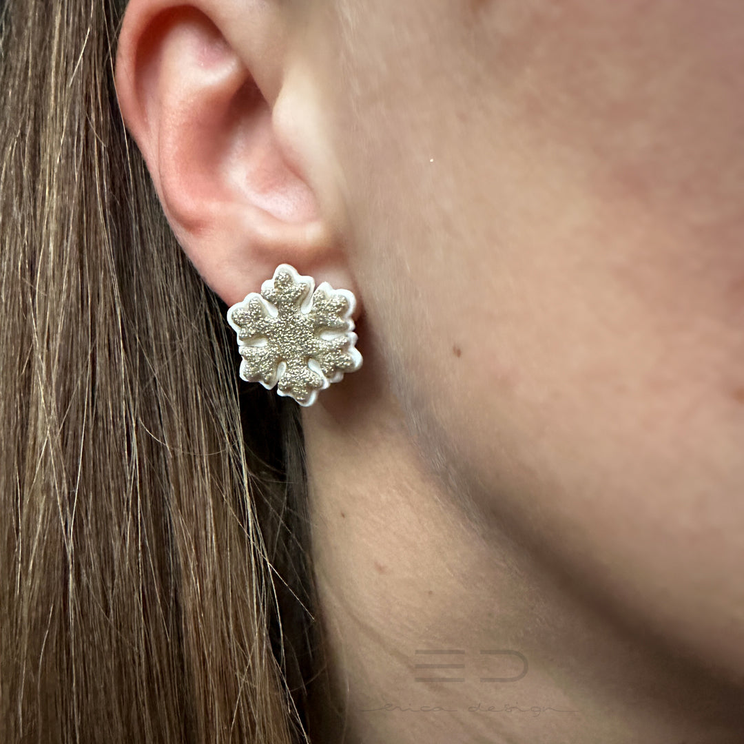 Snowflake Stud Earrings