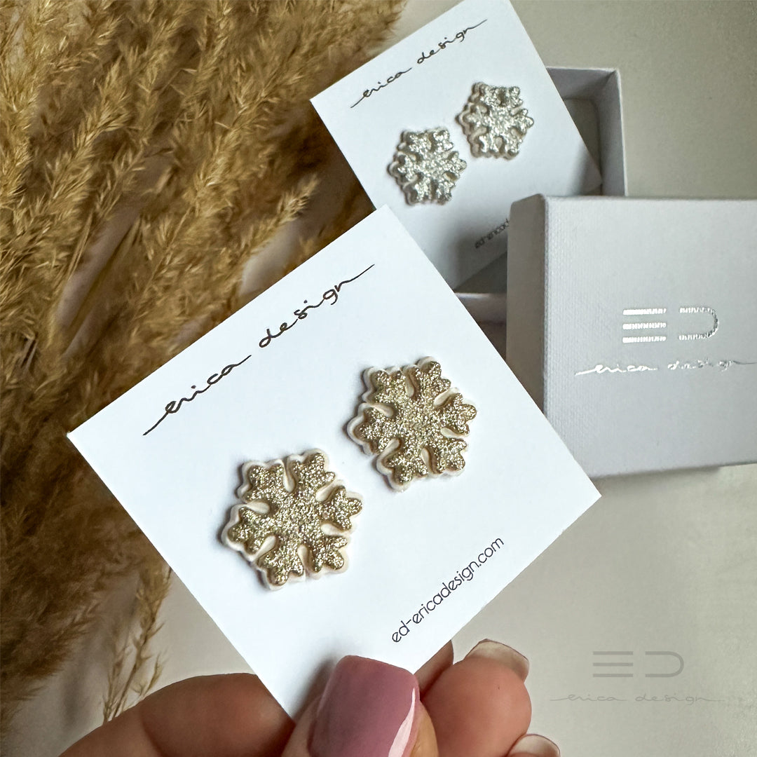 Snowflake Stud Earrings