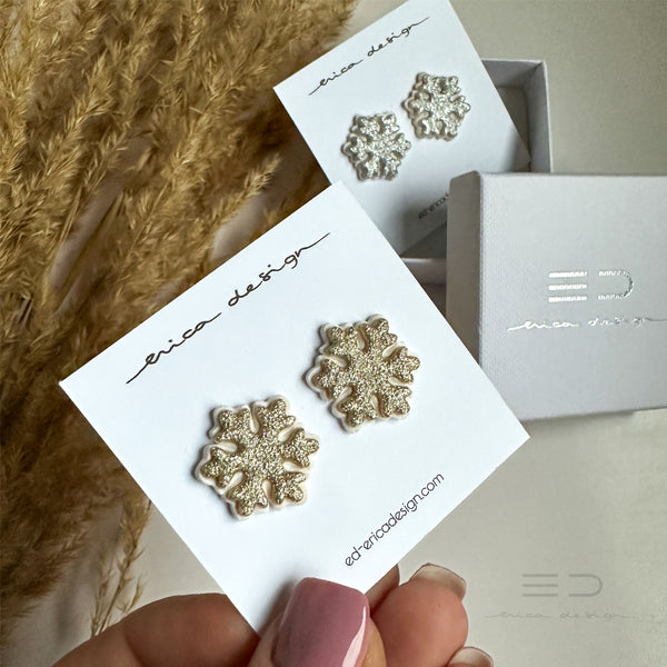 Snowflake Stud Earrings