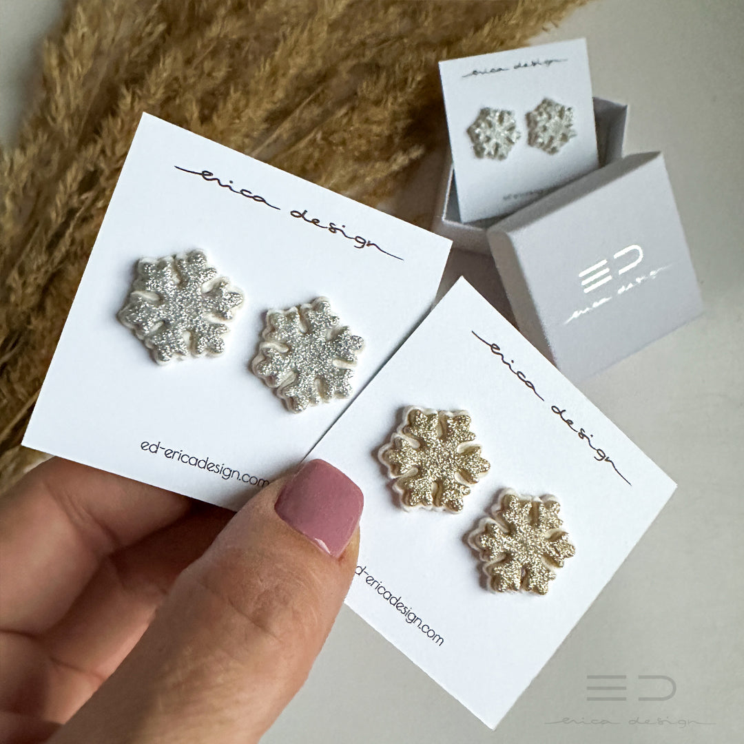 Snowflake Stud Earrings