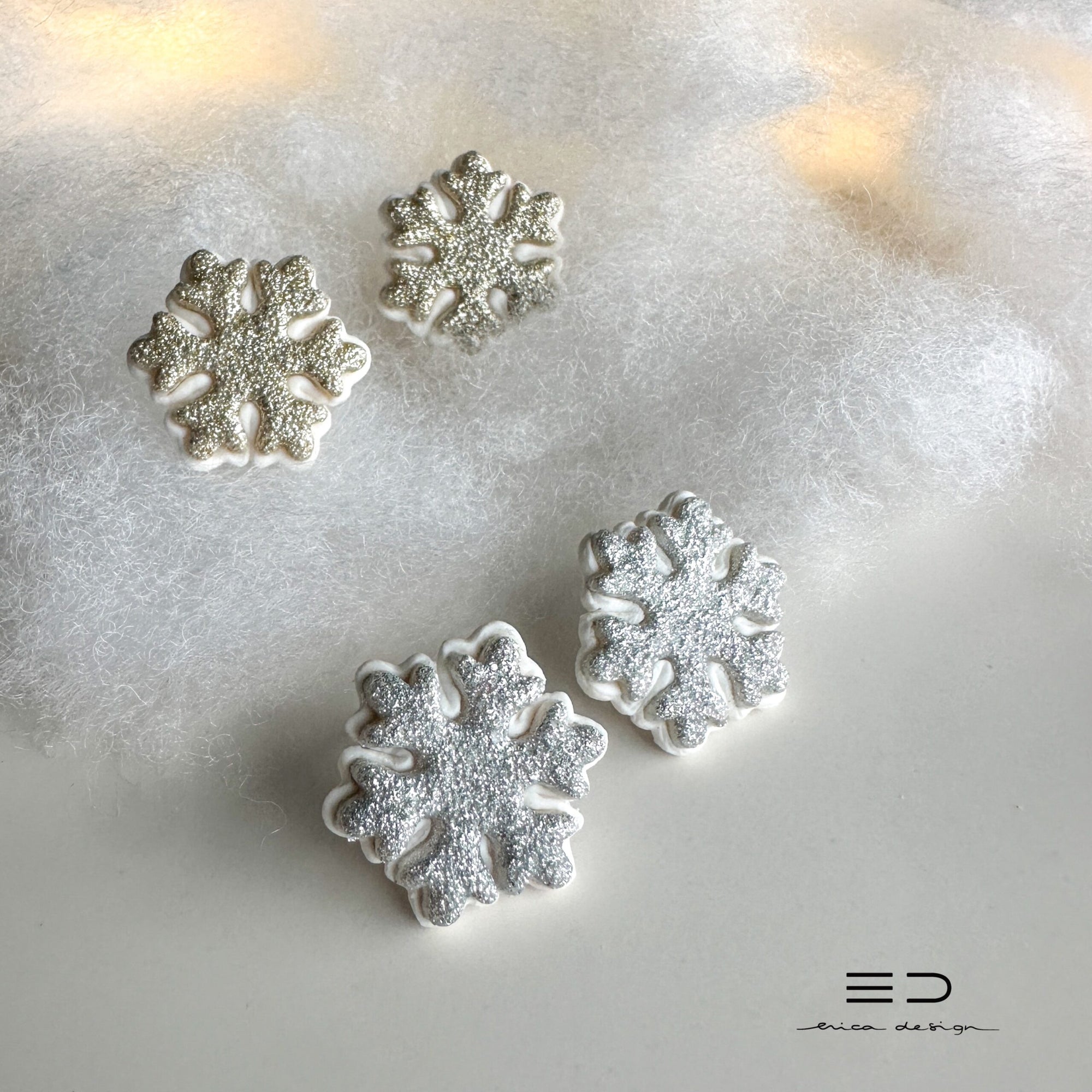 Snowflake Stud Earrings