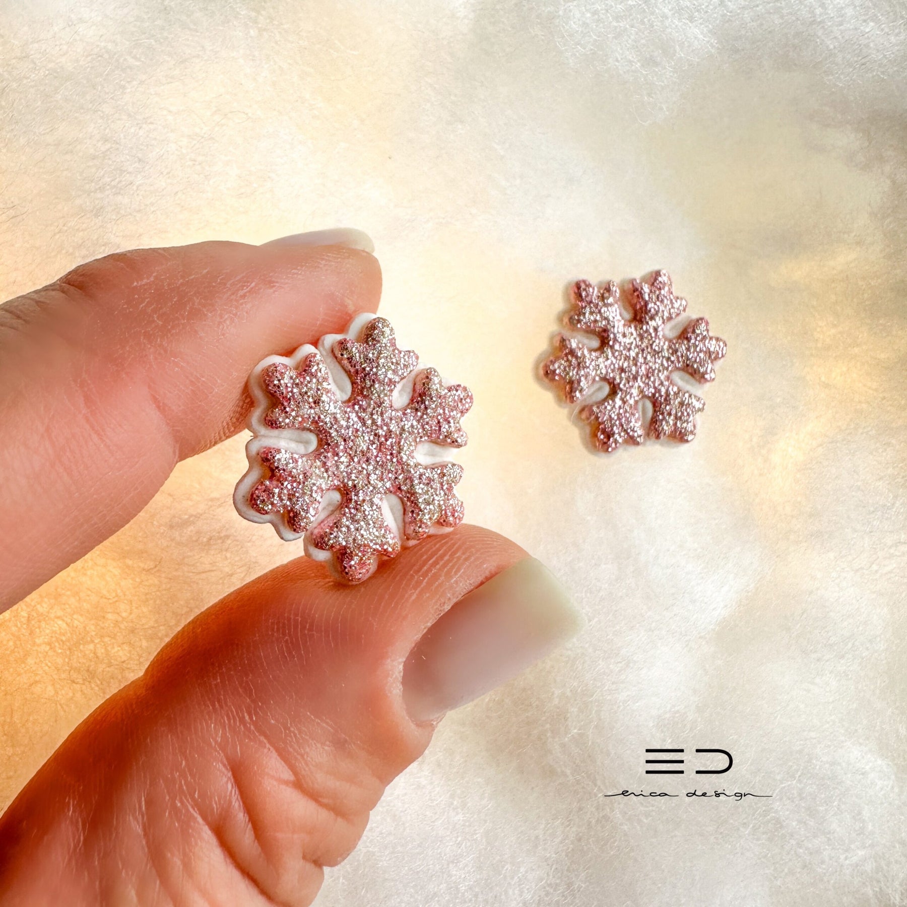 Snowflake Stud Earrings