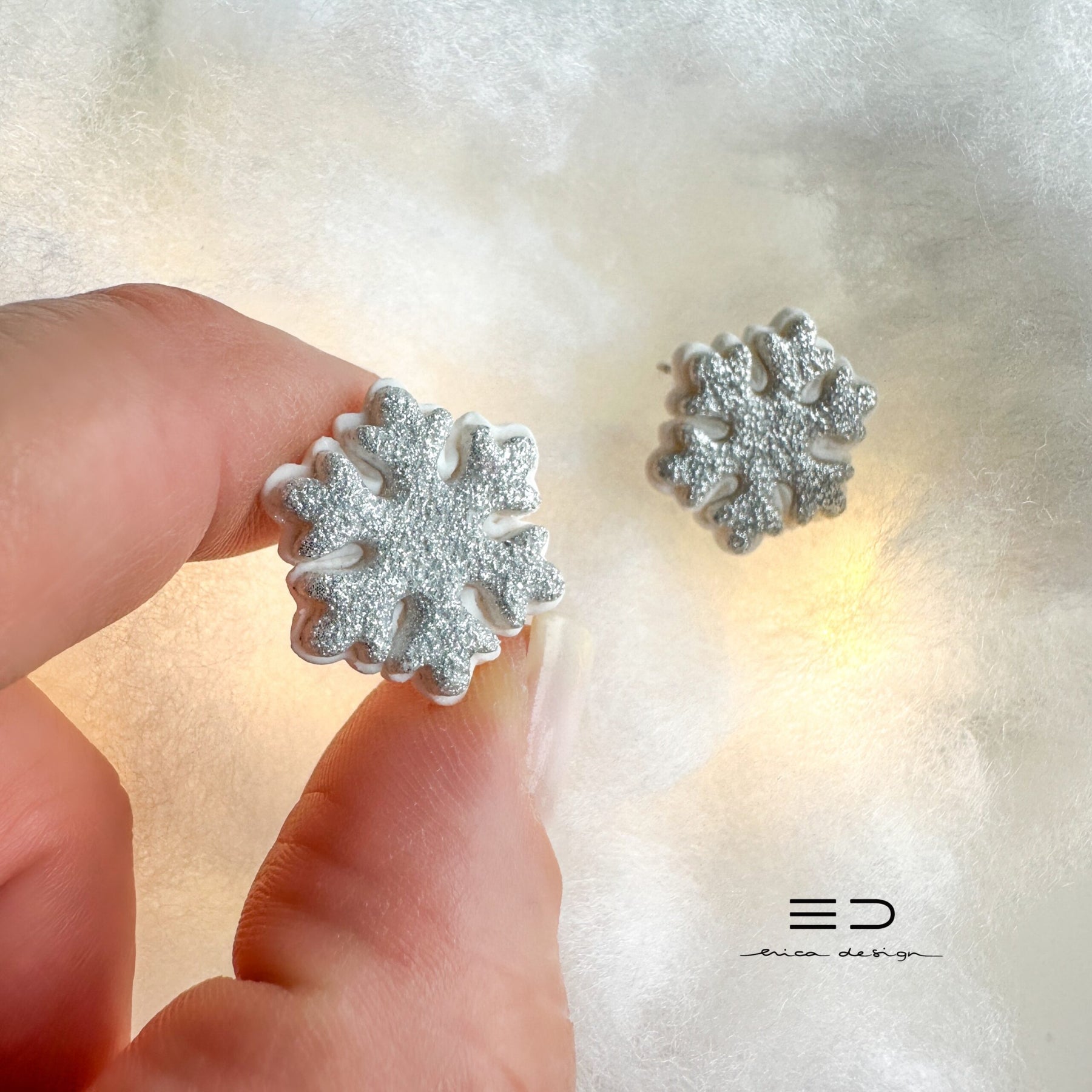 Snowflake Stud Earrings